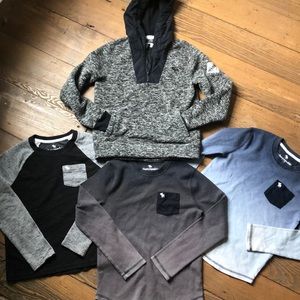 Abercrombie Kids L/S Shirts and fleece pullover